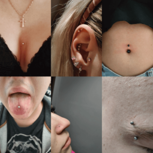 Zestawienie Piercingów - Profesjonalne Usługi Piercingu w Studio Kameleon